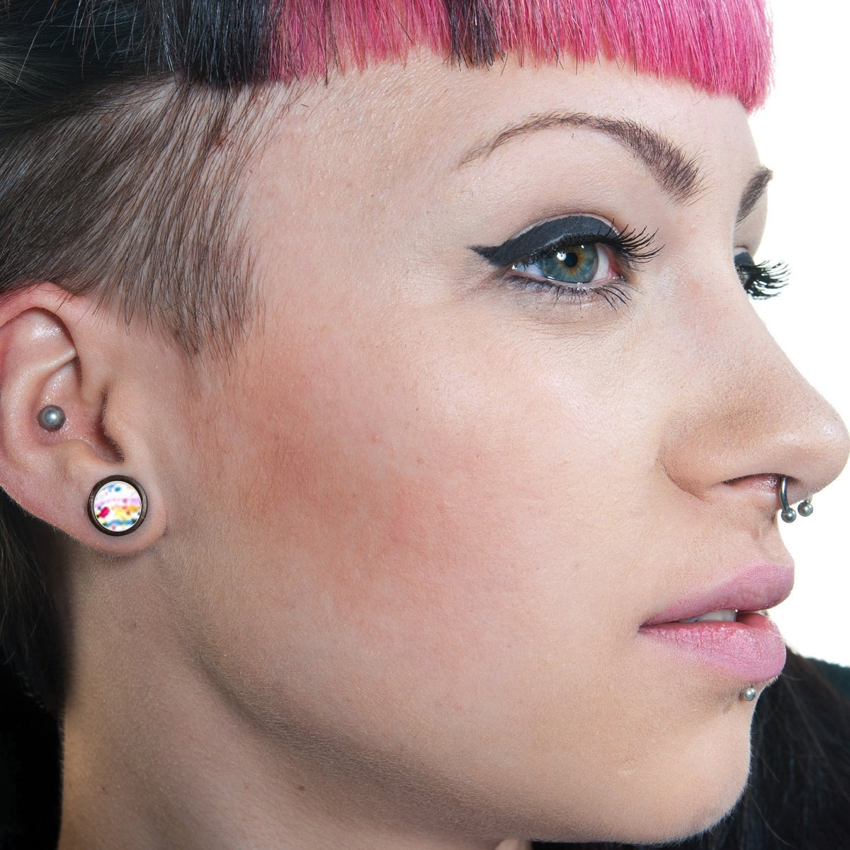 8-30mm Acrylic Ear Tunnels Gauges and Plugs Cute Colored Balls Ear Expander  Studs Stretching Body Piercing Jewelry