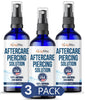 Piercing Aftercare Spray - Saline Cleaning Solution Nose Belly Ear Piercing Cleaner - Wound Wash Keloid Treatment Piercing Bump Removal - Sea Salt Aloe Rosemary - Mist 4 Fl Oz (120ml)