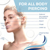 Piercing Aftercare Spray - Saline Cleaning Solution Nose Belly Ear Piercing Cleaner - Wound Wash Keloid Treatment Piercing Bump Removal - Sea Salt Aloe Rosemary - Drops 0.33 Fl Oz (10ml)