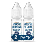 Piercing Aftercare Spray - Saline Cleaning Solution Nose Belly Ear Piercing Cleaner - Wound Wash Keloid Treatment Piercing Bump Removal - Sea Salt Aloe Rosemary - Drops 0.33 Fl Oz (10ml)