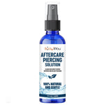 Piercing Aftercare Spray - Saline Cleaning Solution Nose Belly Ear Piercing Cleaner - Wound Wash Keloid Treatment Piercing Bump Removal - Sea Salt Aloe Rosemary - Mist 4 Fl Oz (120ml)