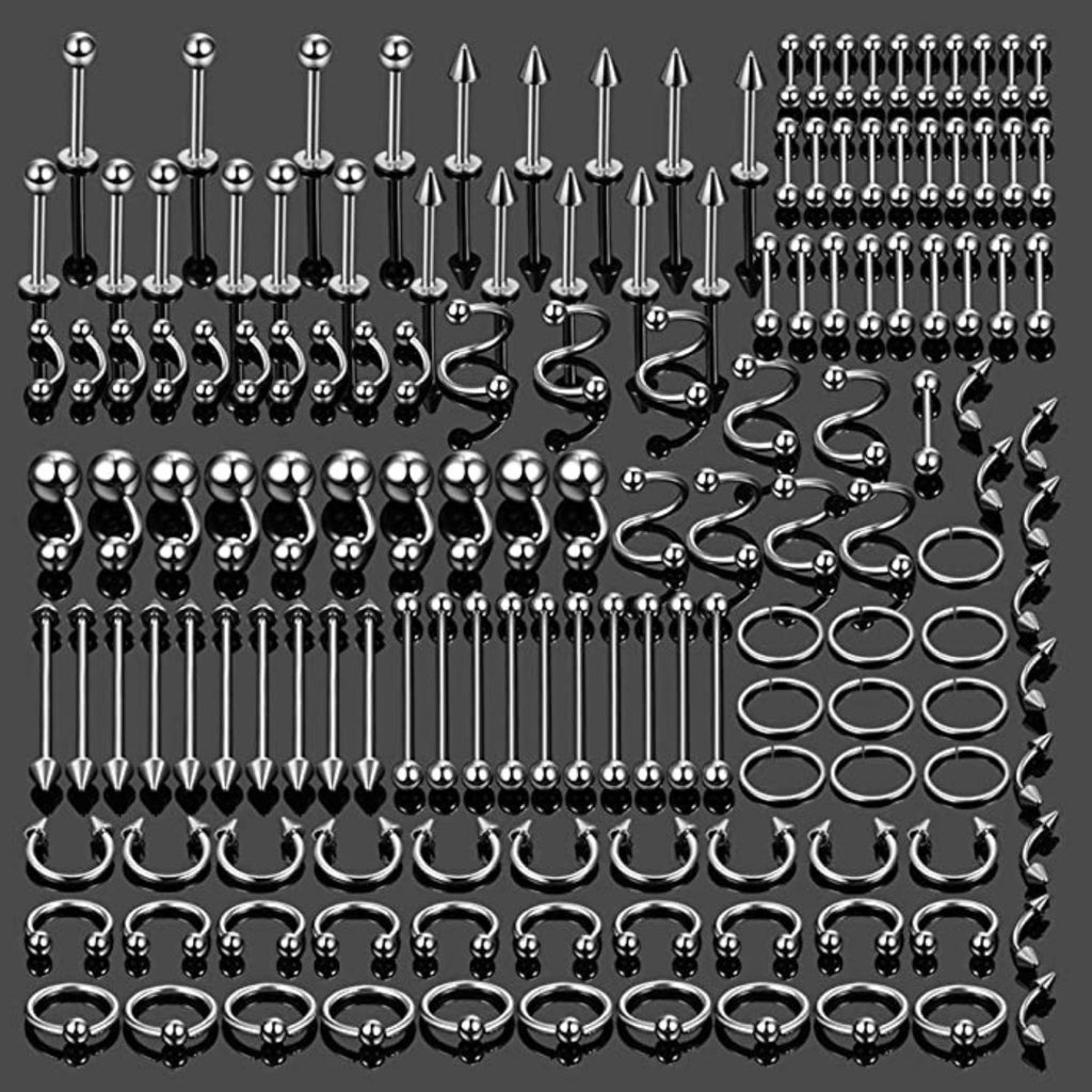 Dropship 21PCS Professional Piercing Kit Stainless Belly Button Rings  Septum Nose Lip Labret Eyebrow Cartilage Tragus Rings Body Piercing Tools  to Sell Online at a Lower Price