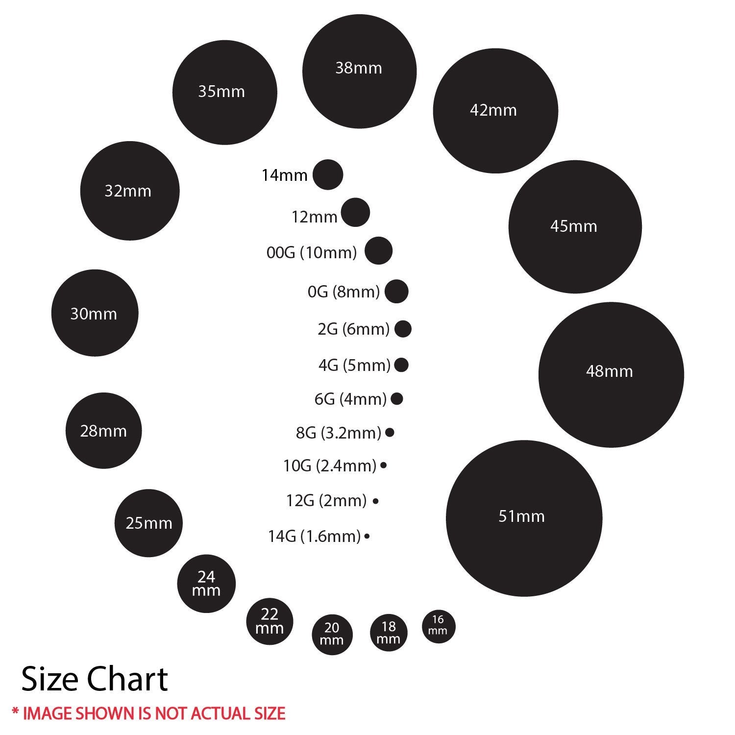 Earring Size Guide | The Jewellery Room